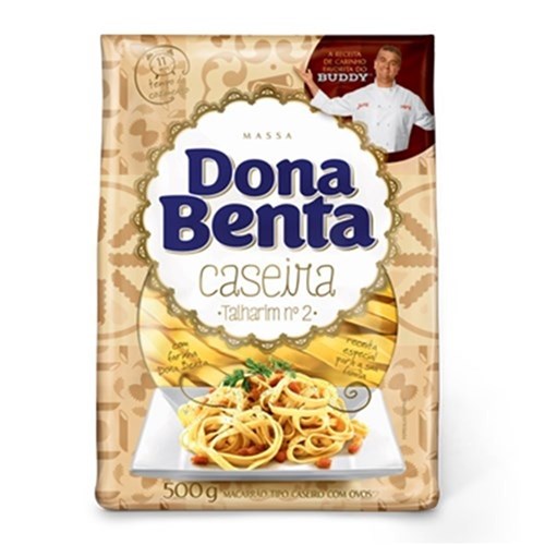 Macarrão com ovos caseiro Talharim nº2 Dona Benta