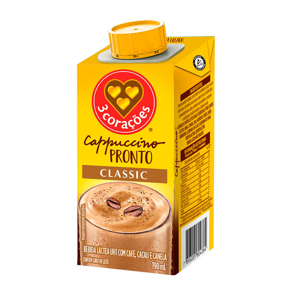 Cappuccino pronto 3 corações